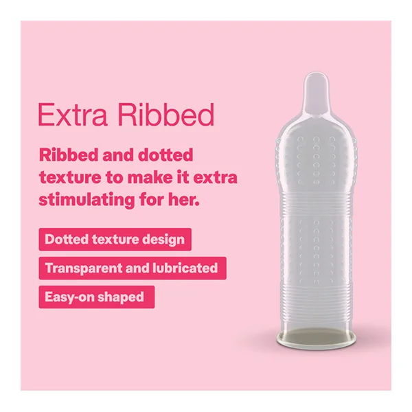 Durex Condoms Extra Ribbed - Image 3